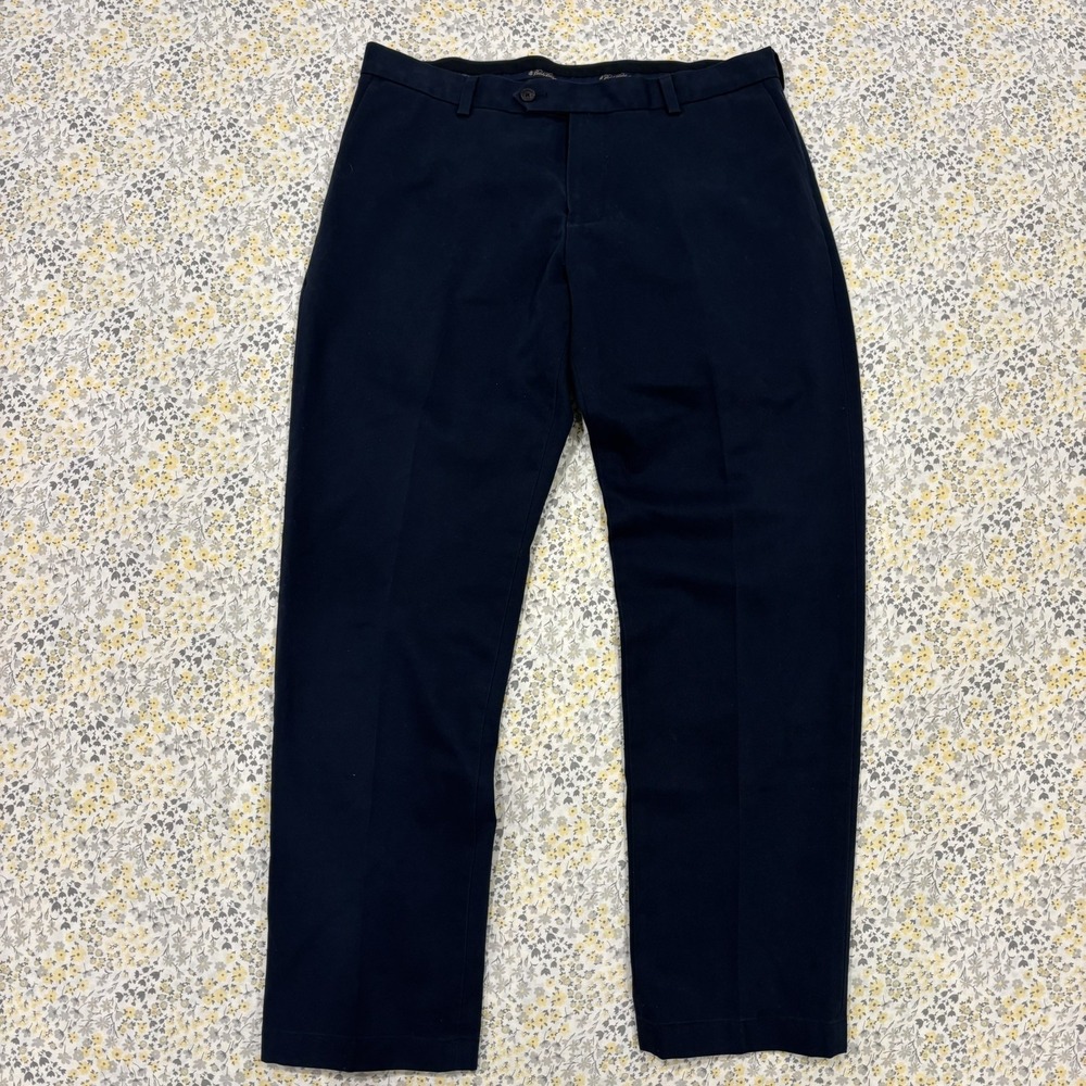 Brooks Brothers Advantage Chino Milano Pants Men's 34x30 Dark Navy Blue Trousers